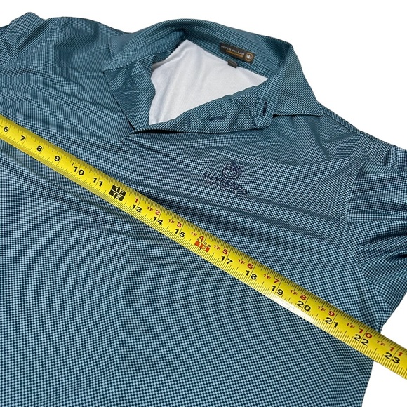 Peter Millar Summer Comfort Medium Polo Logo Blue Napa Silverado Resort - Picture 6 of 9